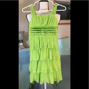 🚼My Michelle shiny green dress. Size 10 Girls